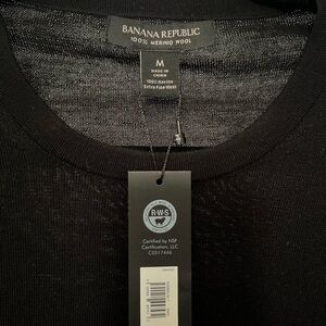 Banana Republic Classic Black Crewneck Sweater